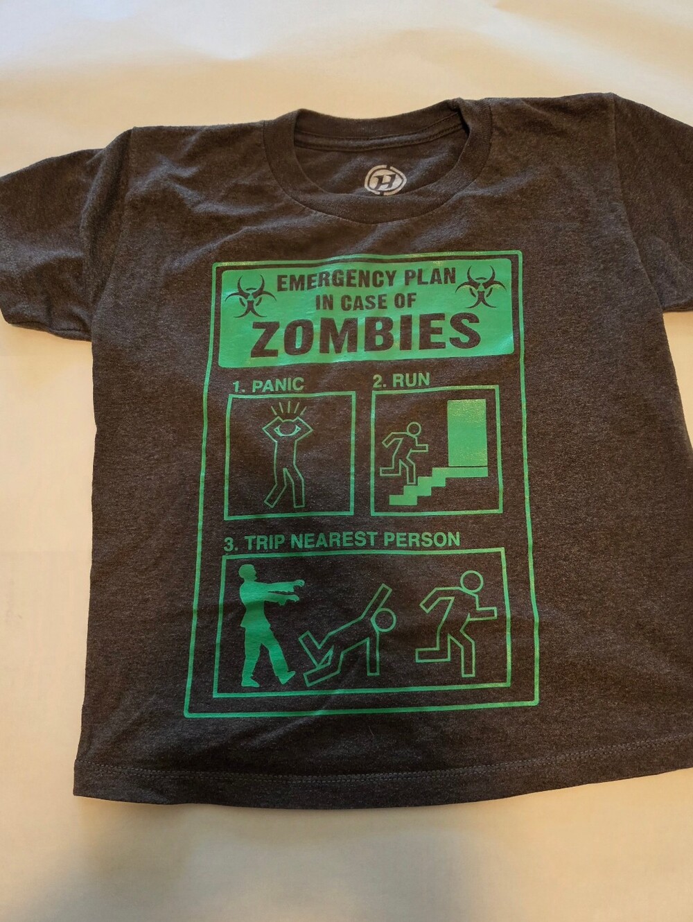 Official Roblox T-Shirt Boys Size 6/7   Gray